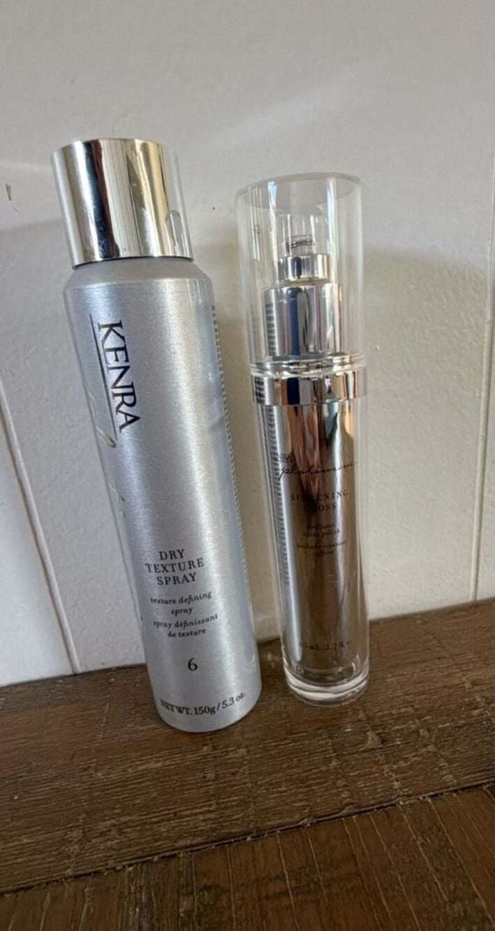 New Kenra Haircare Set: Professional Dry Texture Spray 6 & Platinum Silkening Gl